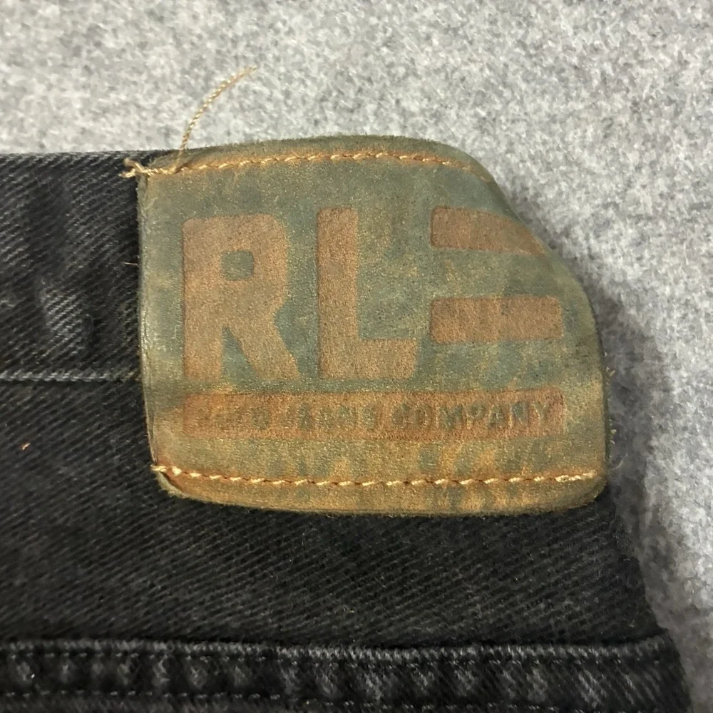Vintage Polo Ralph Lauren Jeans Mens Shorts 36 Denim C-5 Carpenter Baggy Y2K